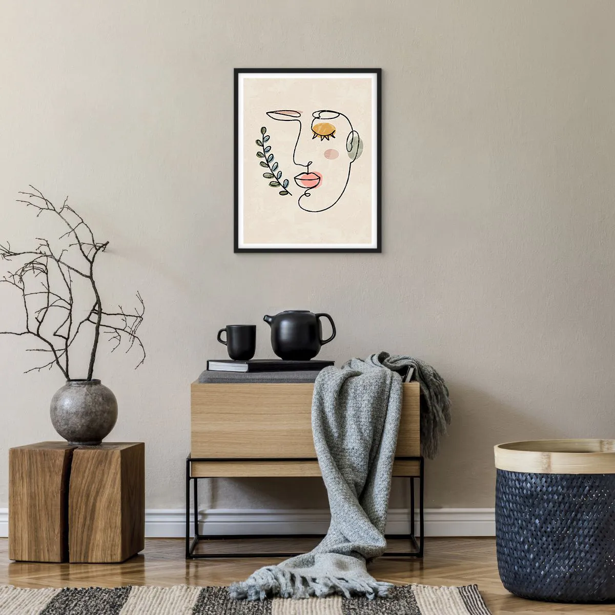 Plakat w czarnej ramie - Spokój odnaleziony - 40x50 cm