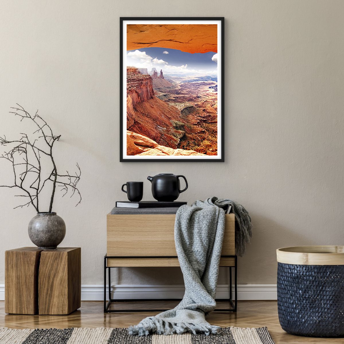 Poster in einem schwarzem Rahmen Landschaft, Poster in einem schwarzem Rahmen Arizona-Nationalpark, Poster in einem schwarzem Rahmen Grand Canyon, Poster in einem schwarzem Rahmen Usa, Poster in einem schwarzem Rahmen Schlucht