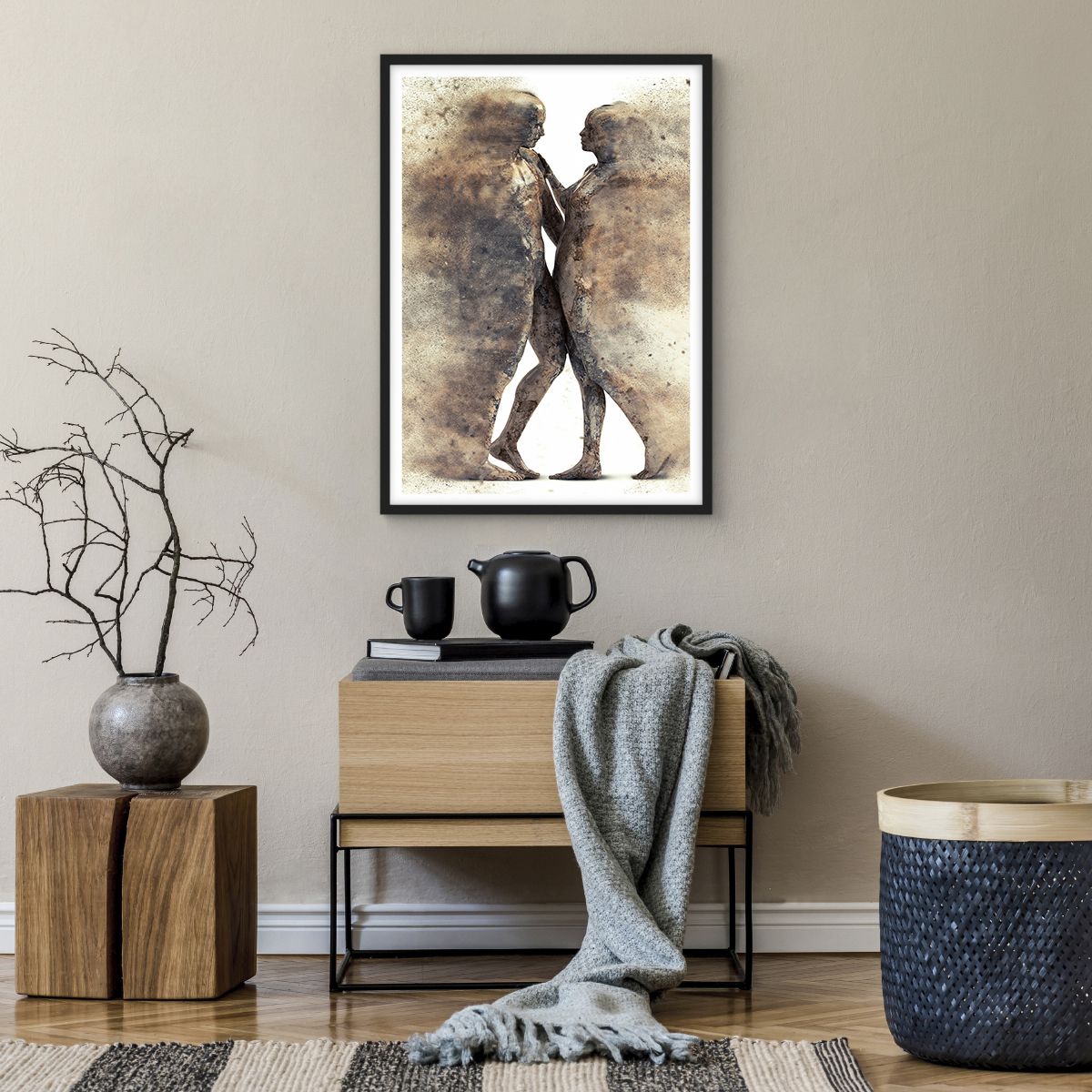 Poster in einem schwarzem Rahmen Abstraktion, Poster in einem schwarzem Rahmen Mann Und Frau, Poster in einem schwarzem Rahmen Liebe, Poster in einem schwarzem Rahmen Skulptur, Poster in einem schwarzem Rahmen Stein