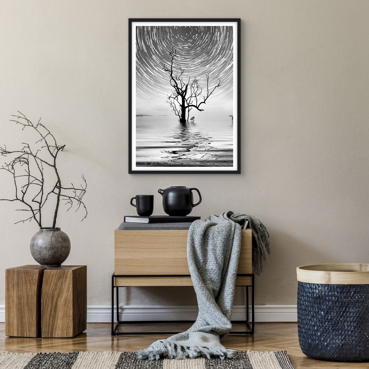 Poster in cornice nera 50x70 cm - Sinfonia della natura - Arttor - Decorazioni  da parete moderne e originali, per il salotto e la camera da letto