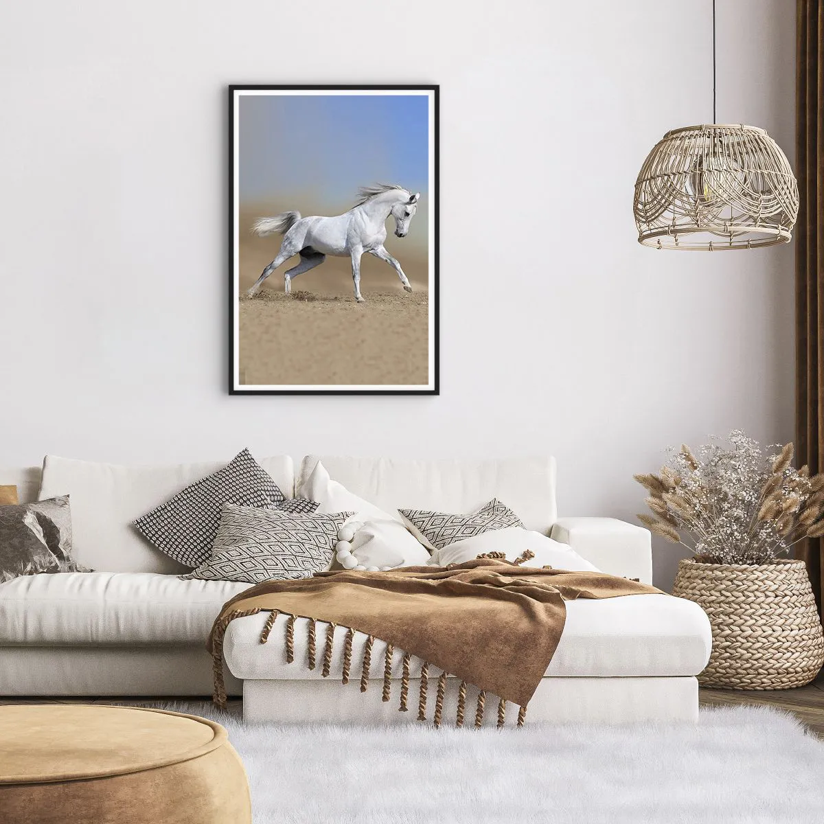 Affiche dans un cadre noir - Poster - Le plus beau conte de fées arabe - 61x91 cm