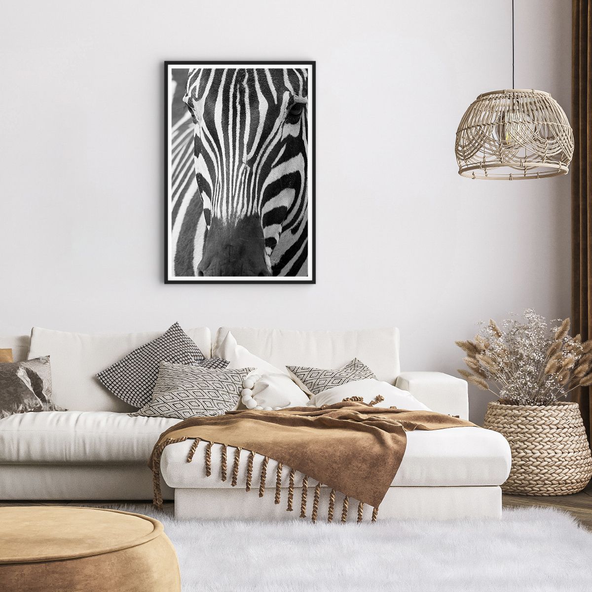 Poster in einem schwarzem Rahmen Tiere, Poster in einem schwarzem Rahmen Rippen, Poster in einem schwarzem Rahmen Schwarz Und Weiß, Poster in einem schwarzem Rahmen Afrika, Poster in einem schwarzem Rahmen Safari
