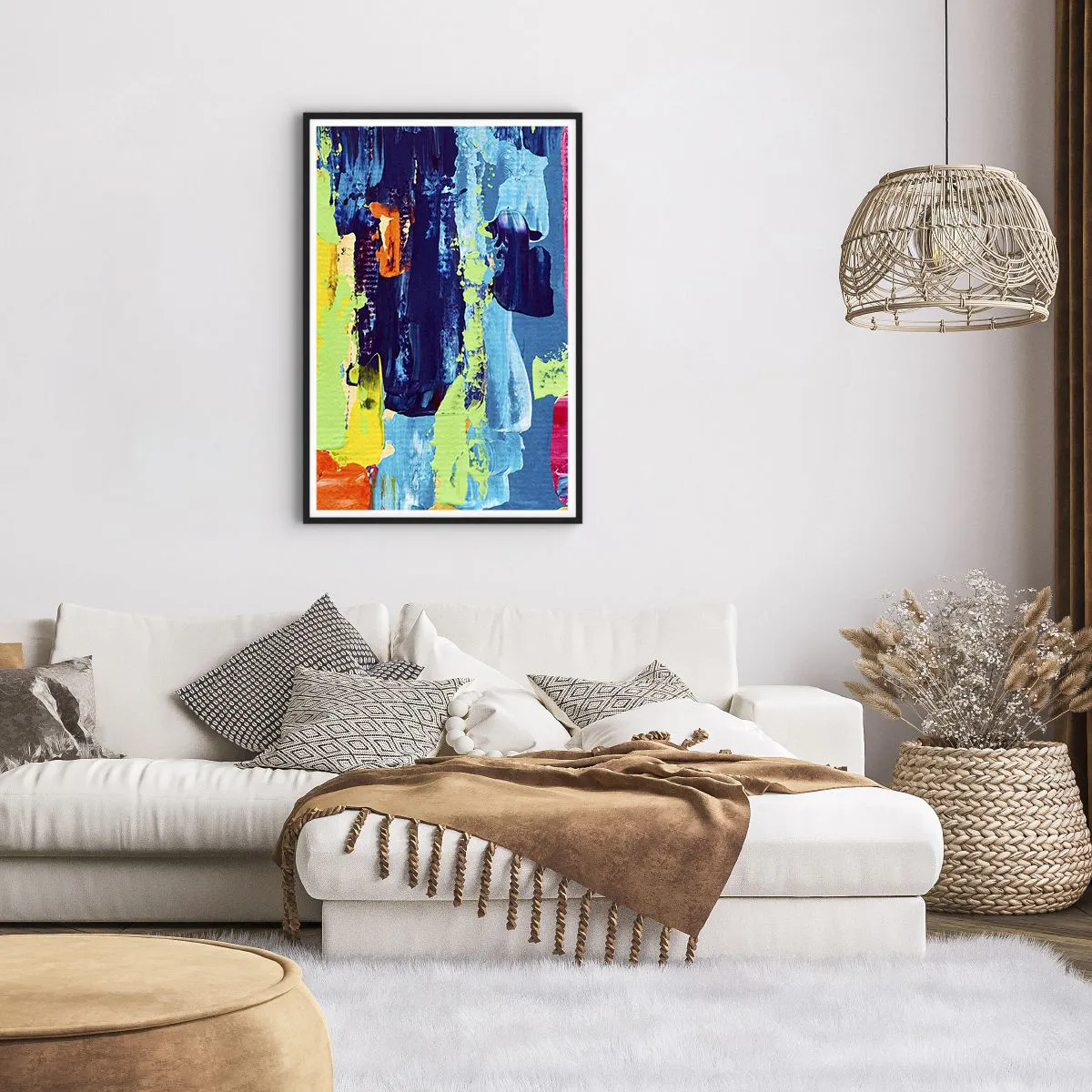 Plakat w czarnej ramie - Życie jest piękne! - 61x91 cm