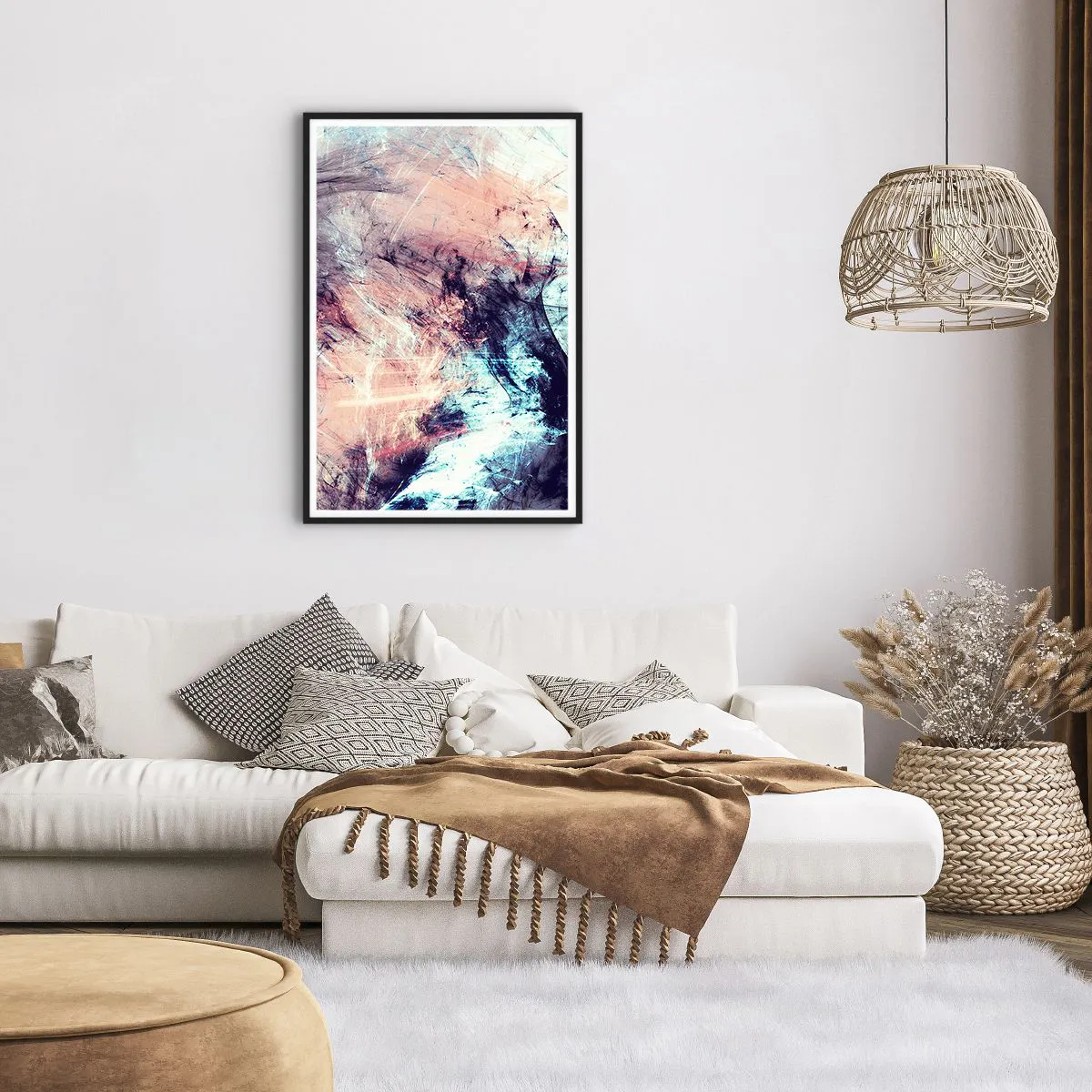 Plagát v čiernom ráme - Vnímaj vietor - 61x91 cm