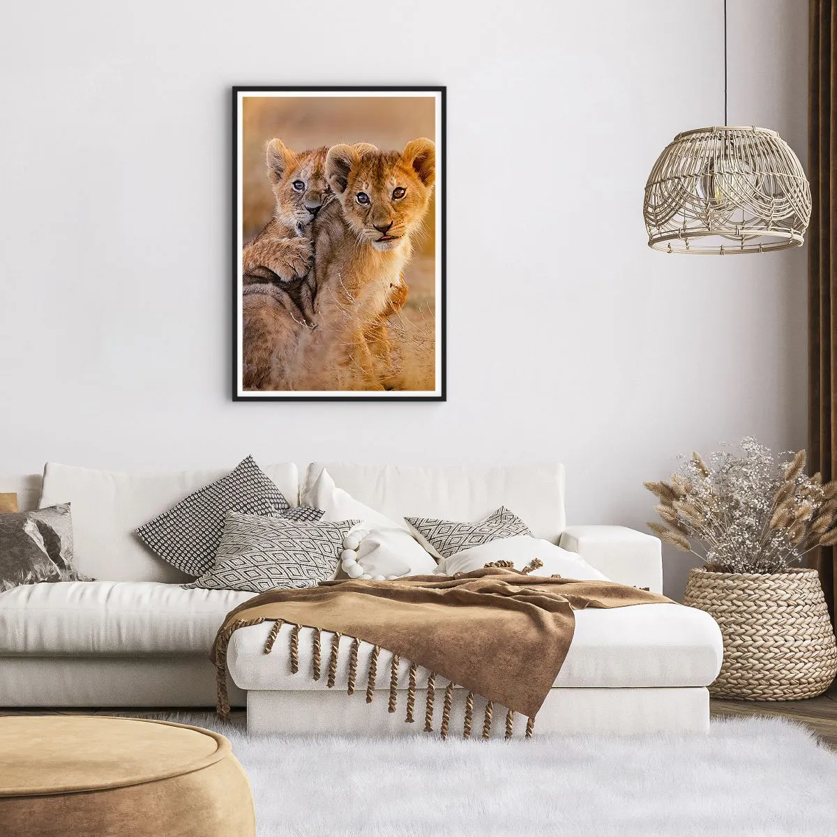 Plakat w czarnej ramie - Nie przeszkadzać! Bawimy się - 61x91 cm