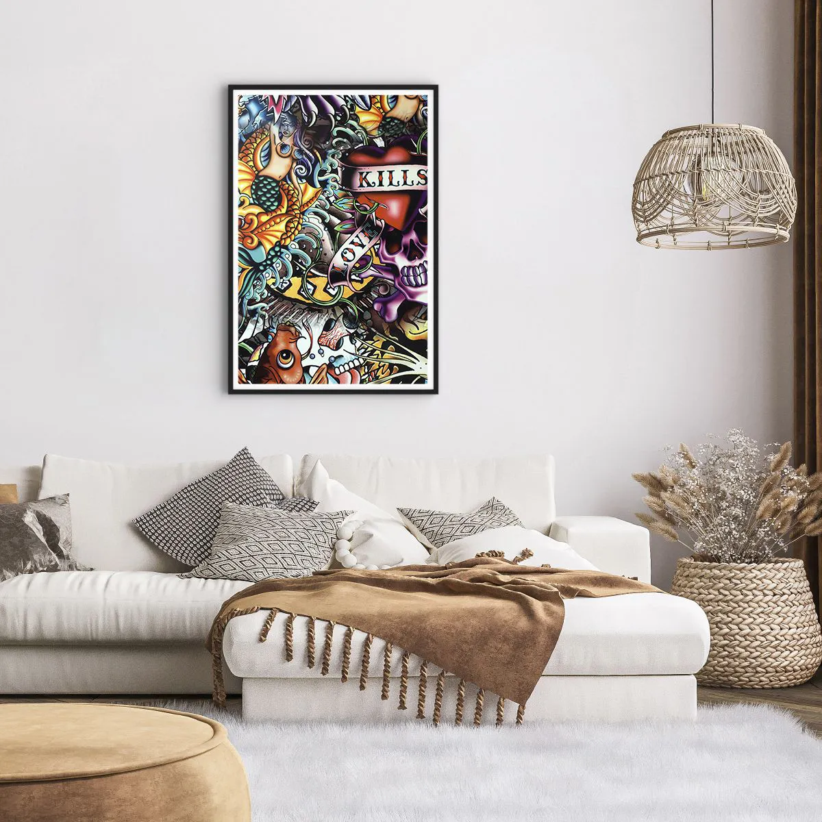 Poster in black frame - Dream of a Tattoo Artist - 61x91 cm