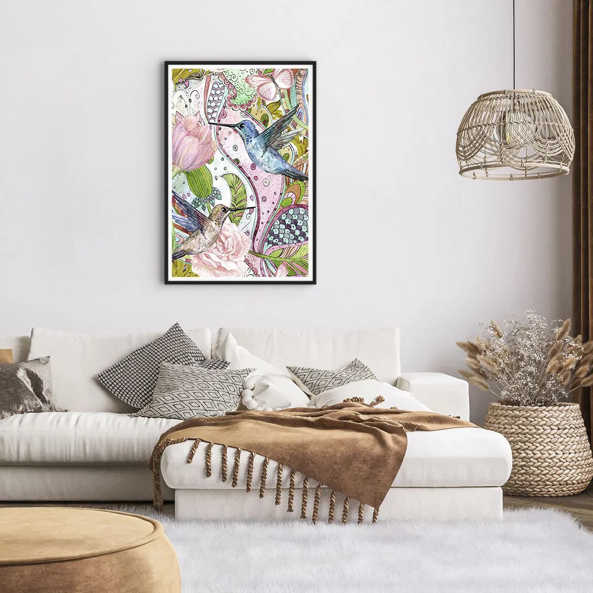 Poster in black frame - Entwined in the Vines - 61x91 cm