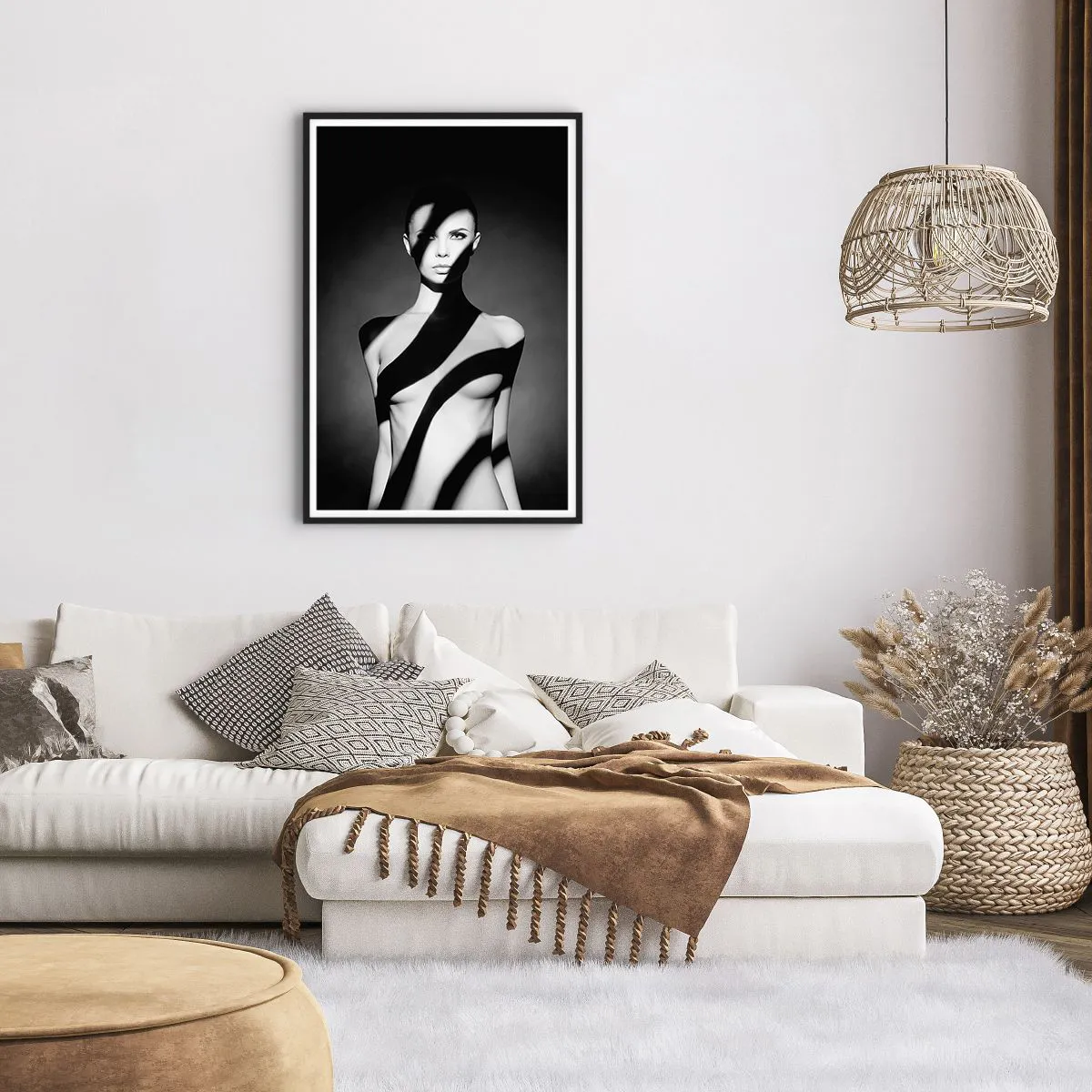 Plakat i sort ramme - I blænding og skygge - 61x91 cm