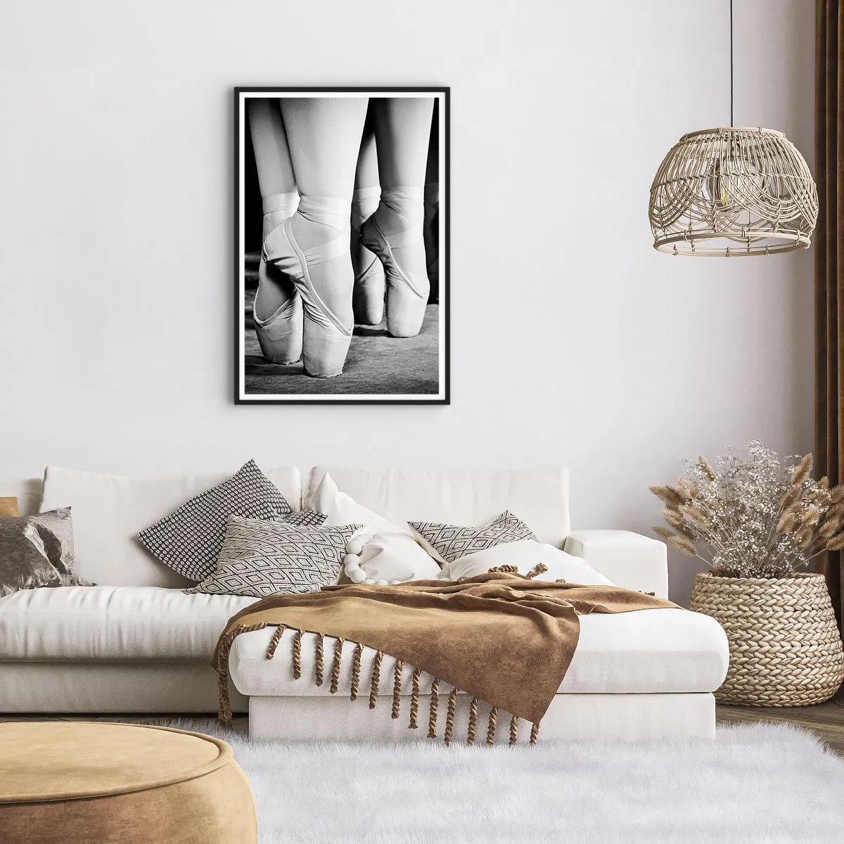 Plakát v černém rámu - Společně, lehce - 61x91 cm