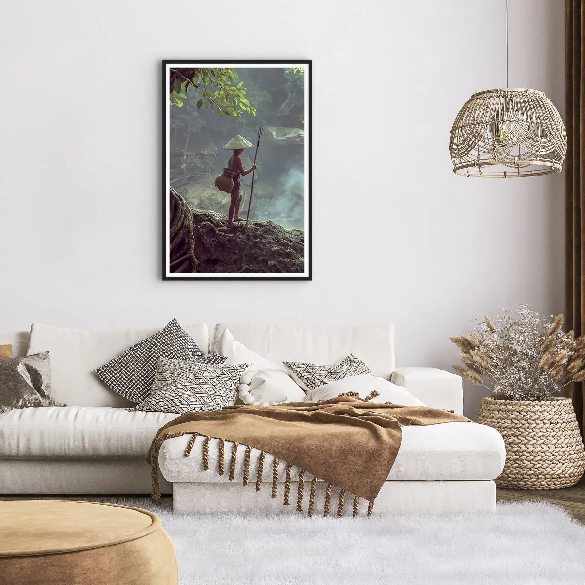 Poszter fehér keretben - Barátságban a természettel - 61x91 cm