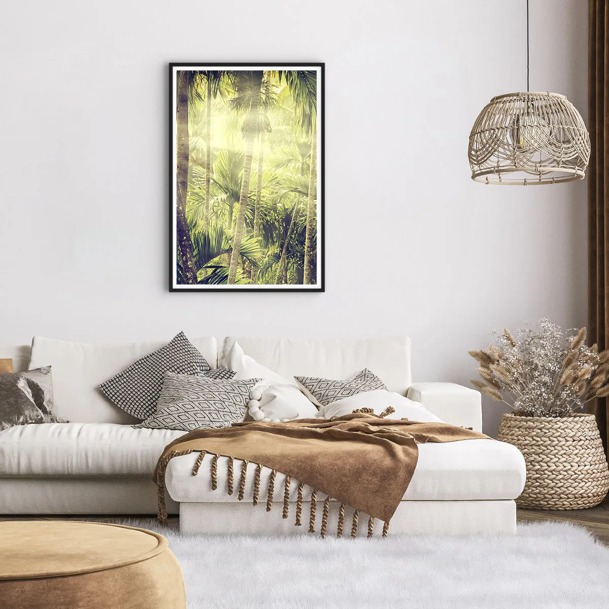 Poster in einem schwarzem Rahmen - In grüner Hitze - 61x91 cm