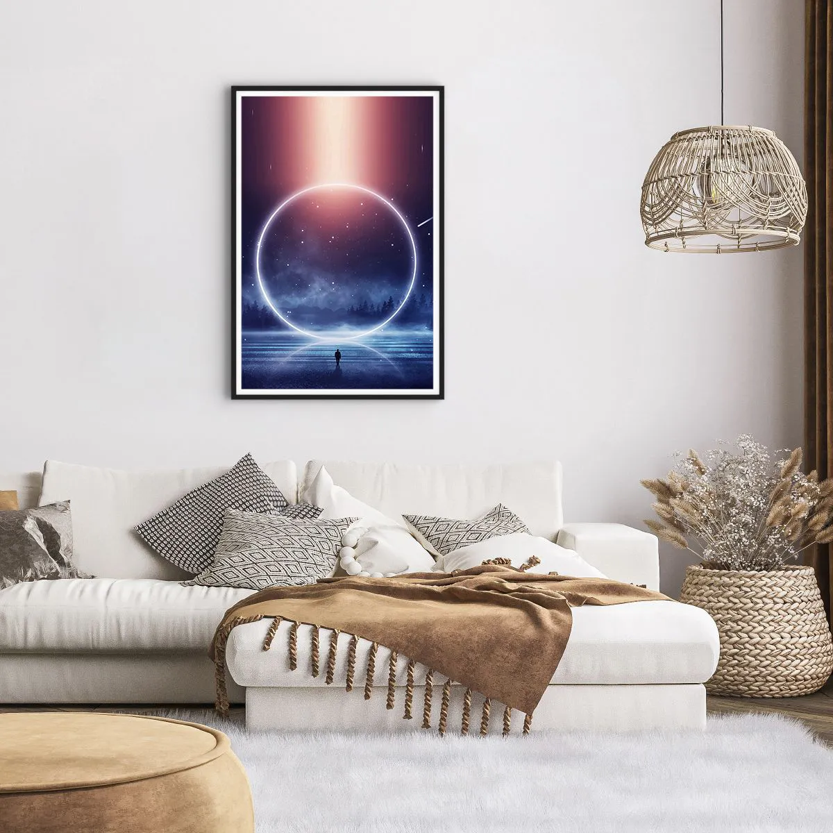 Affisch i svart ram - De finns redan här... - 61x91 cm