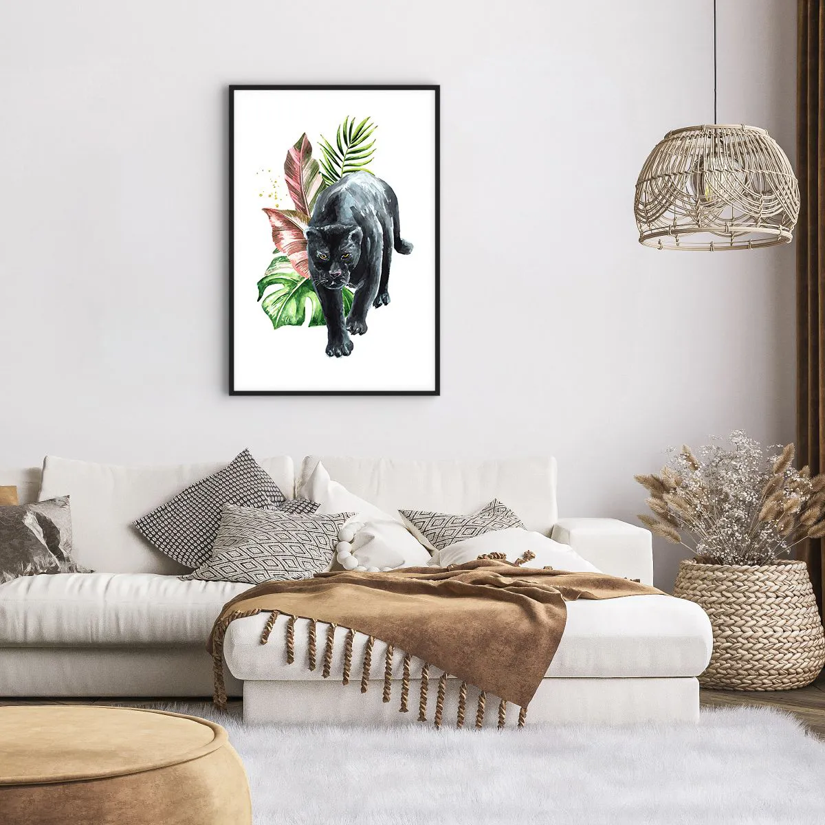 Poster in cornice nera - Cuore selvaggio - 61x91 cm