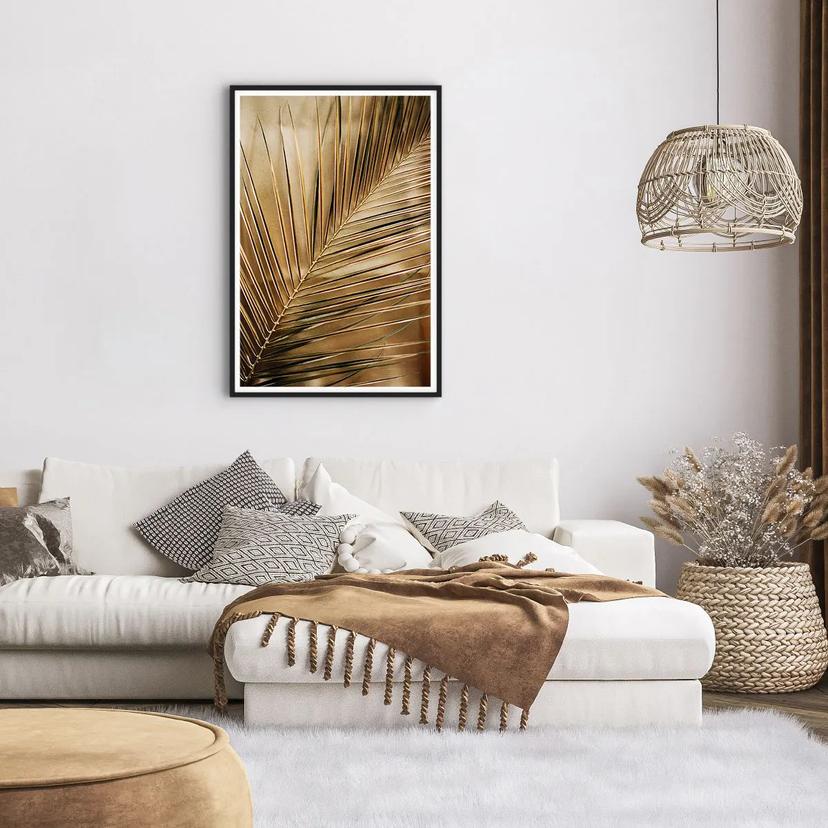 Poster in black frame - Natural Colonnade - 61x91 cm