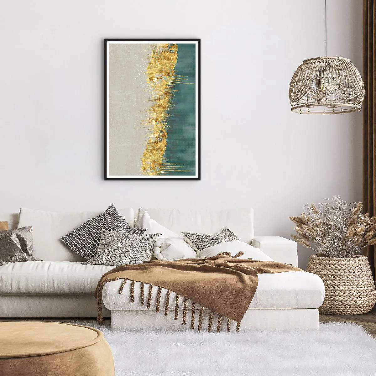 Poszter fehér keretben - Az aranyhatár - 61x91 cm