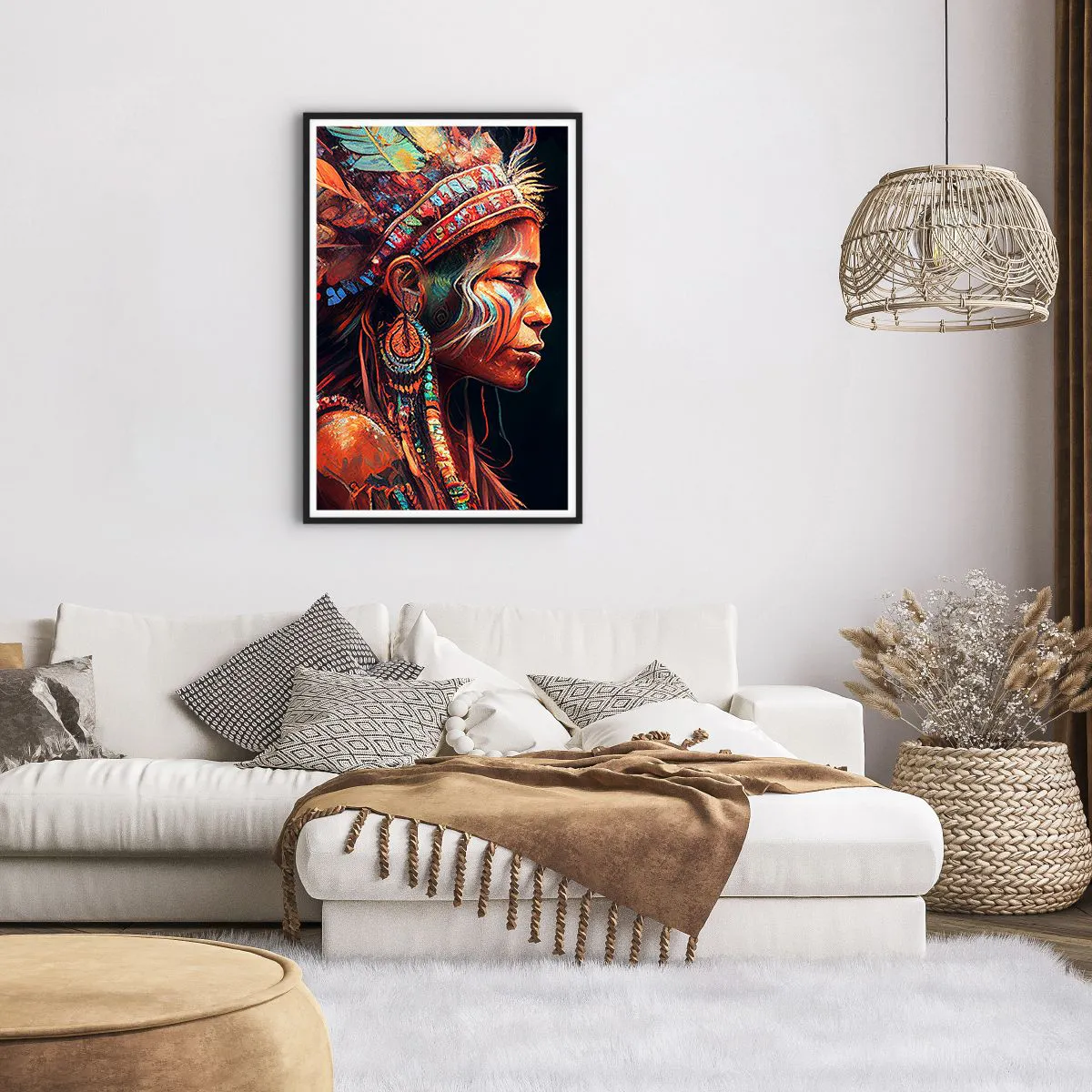 Póster en marco negro - Un ritual mágico - 61x91 cm