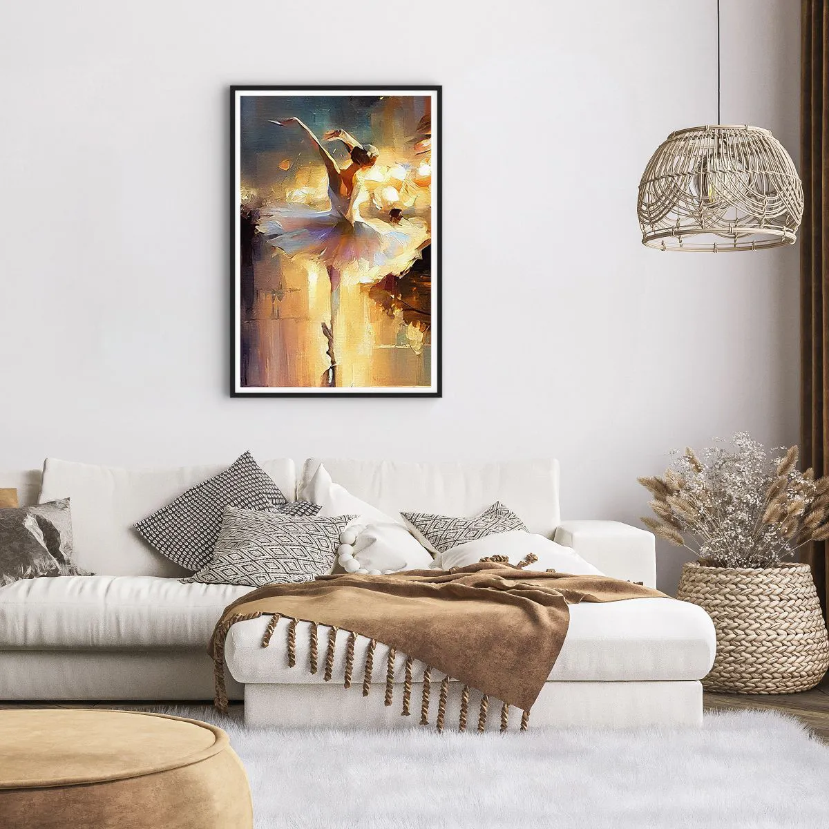 Plakat i sort ramme - Et mirakel på gaden - 61x91 cm