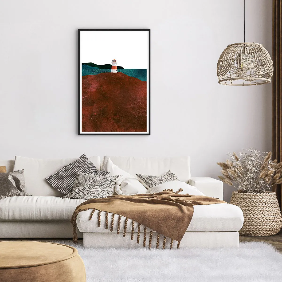 Affiche dans un cadre noir - Poster - En regardant la mer - 61x91 cm