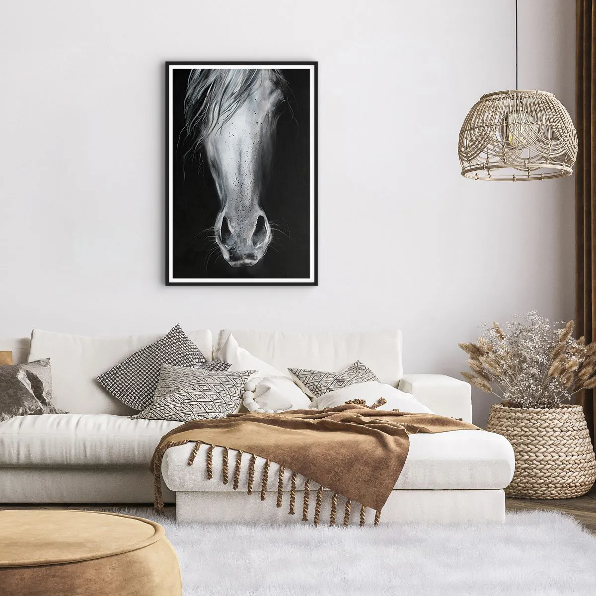 Poster in einem schwarzem Rahmen - Verführerischer Look - 61x91 cm