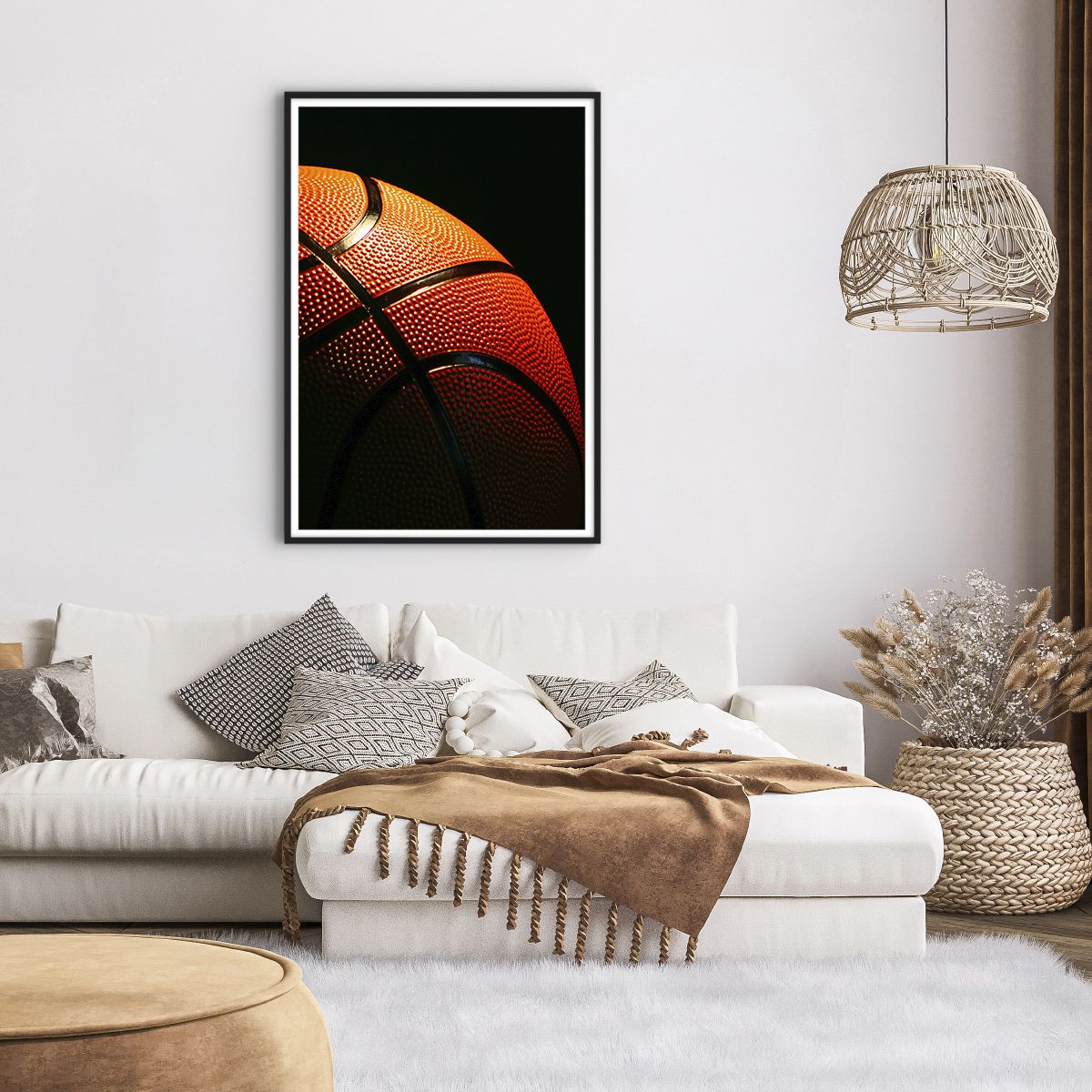 Affiche dans un cadre noir Sport, Affiche dans un cadre noir Basket, Affiche dans un cadre noir Basket, Affiche dans un cadre noir Loisir, Affiche dans un cadre noir Rivalité