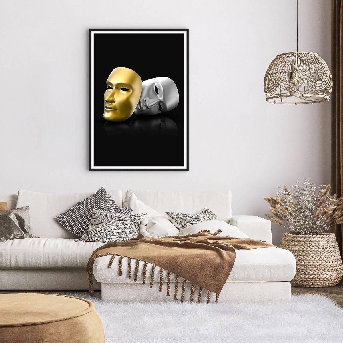 Affiche dans un cadre noir Masque De Carnaval, Affiche dans un cadre noir Art, Affiche dans un cadre noir Théâtre, Affiche dans un cadre noir Carnaval, Affiche dans un cadre noir Culture