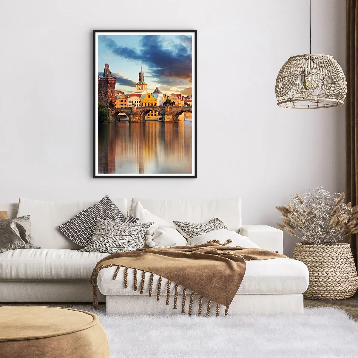 Pôster com moldura preta - Linda há séculos - 70x100 cm