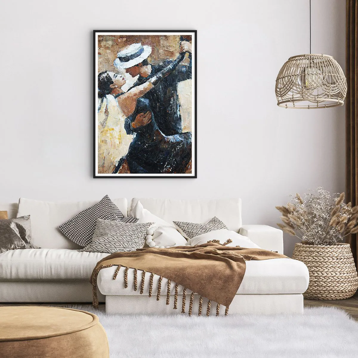 Plakat w czarnej ramie - A la Rudolf Valentino - 70x100 cm