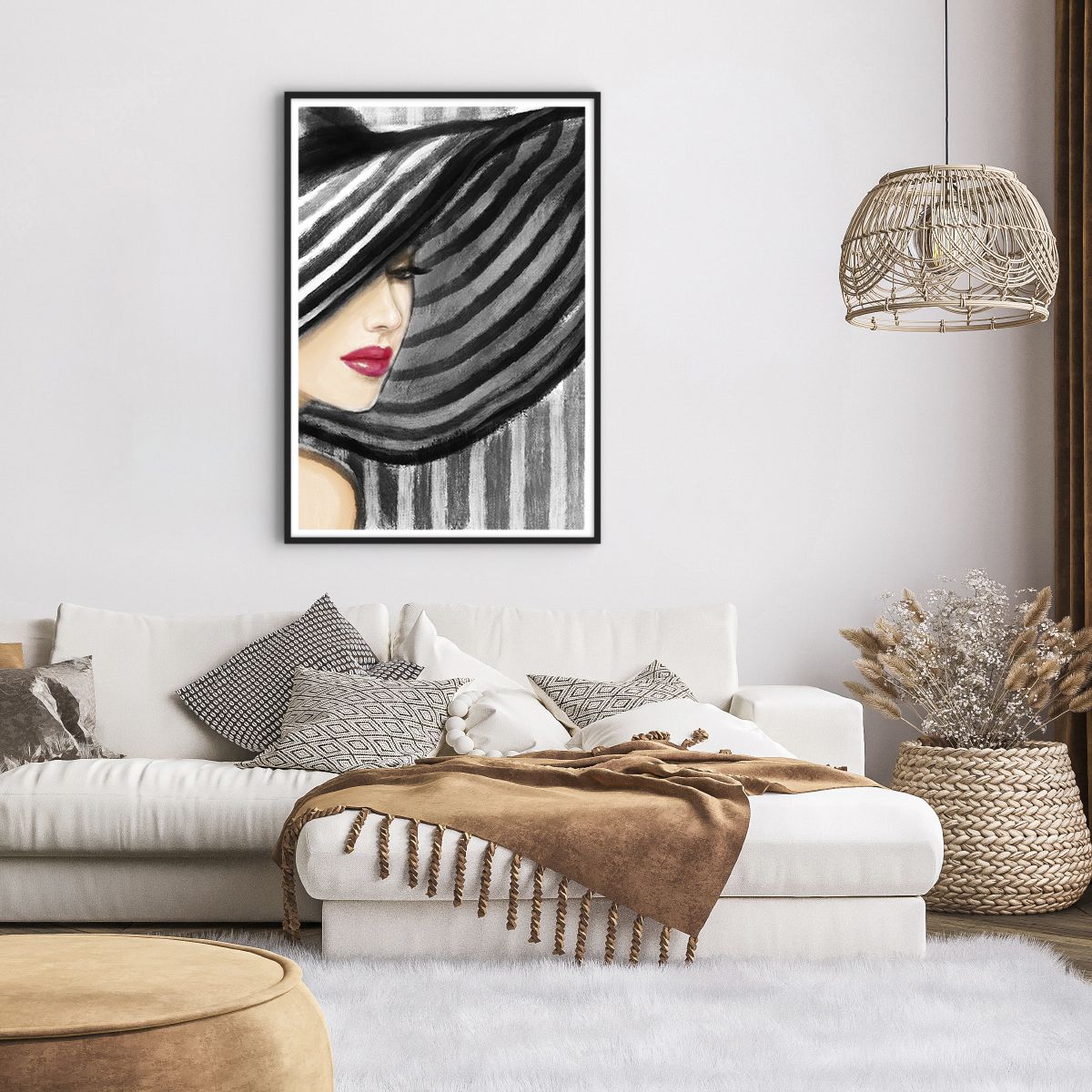 Poster in cornice nera 70x100 cm - Dove trovarti? - Arttor - Decorazioni da  parete moderne e originali, per il salotto e la camera da letto