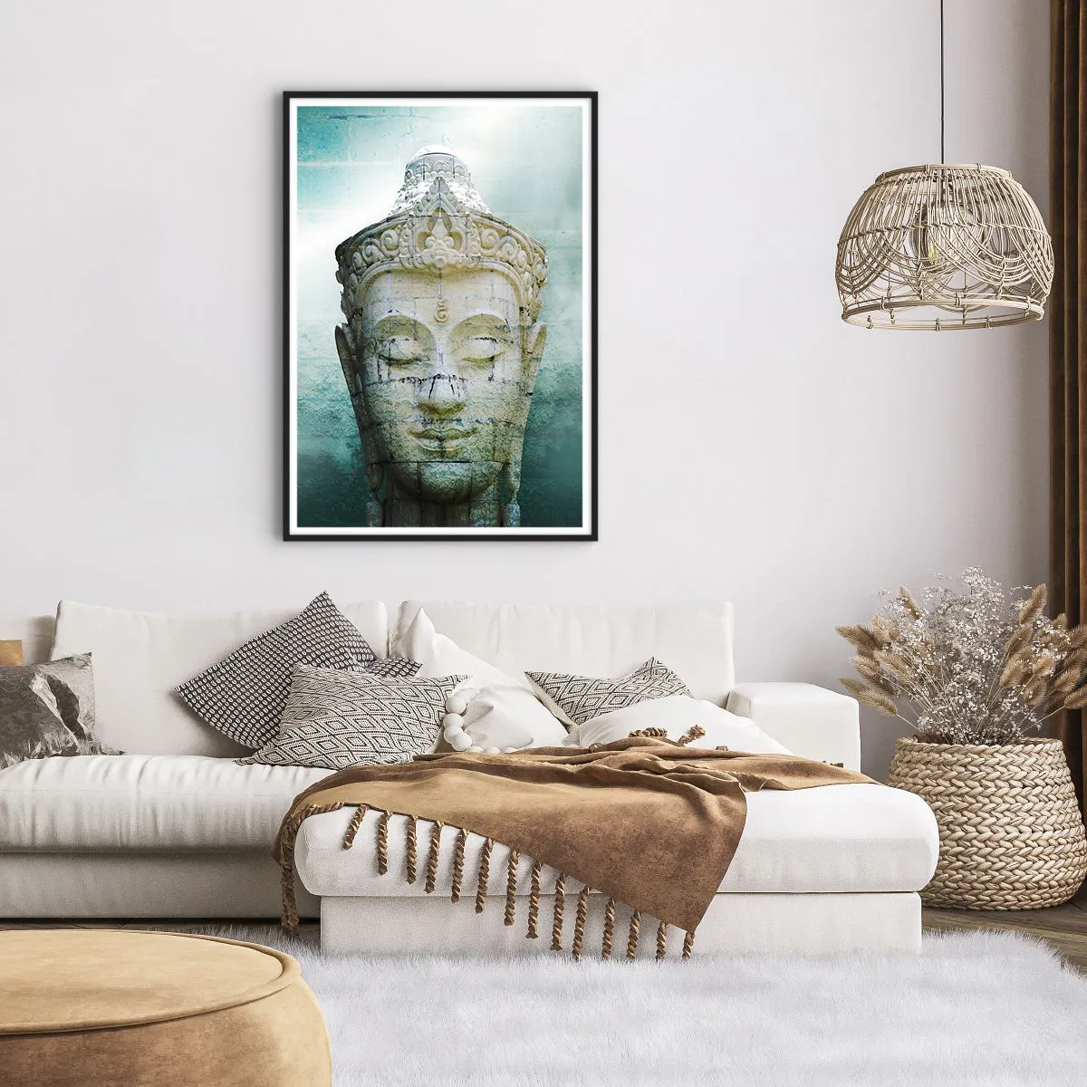 Poszter fehér keretben - A fény kérése - 70x100 cm