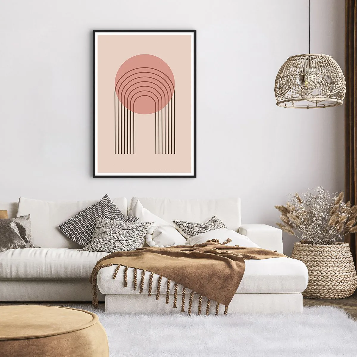 Plakat i sort ramme - Uimodståelig tiltrækningskraft - 70x100 cm