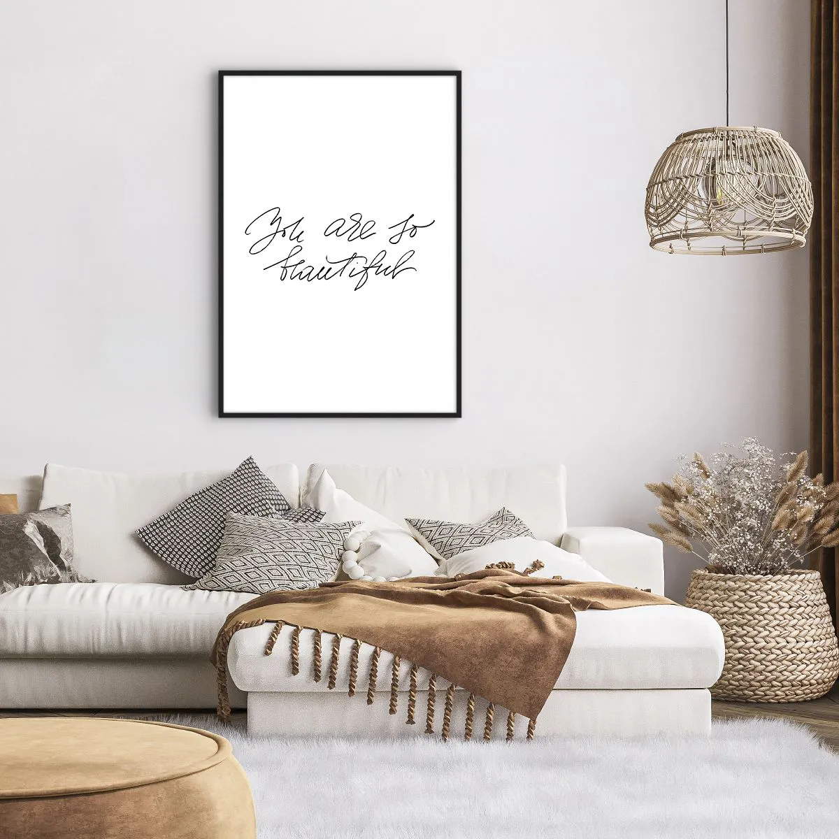 Plakat w czarnej ramie - Naprawdę, uwierz… - 70x100 cm