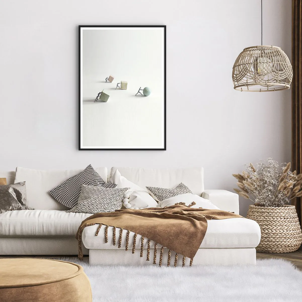 Poster in einem schwarzem Rahmen - Pures Leben - 70x100 cm