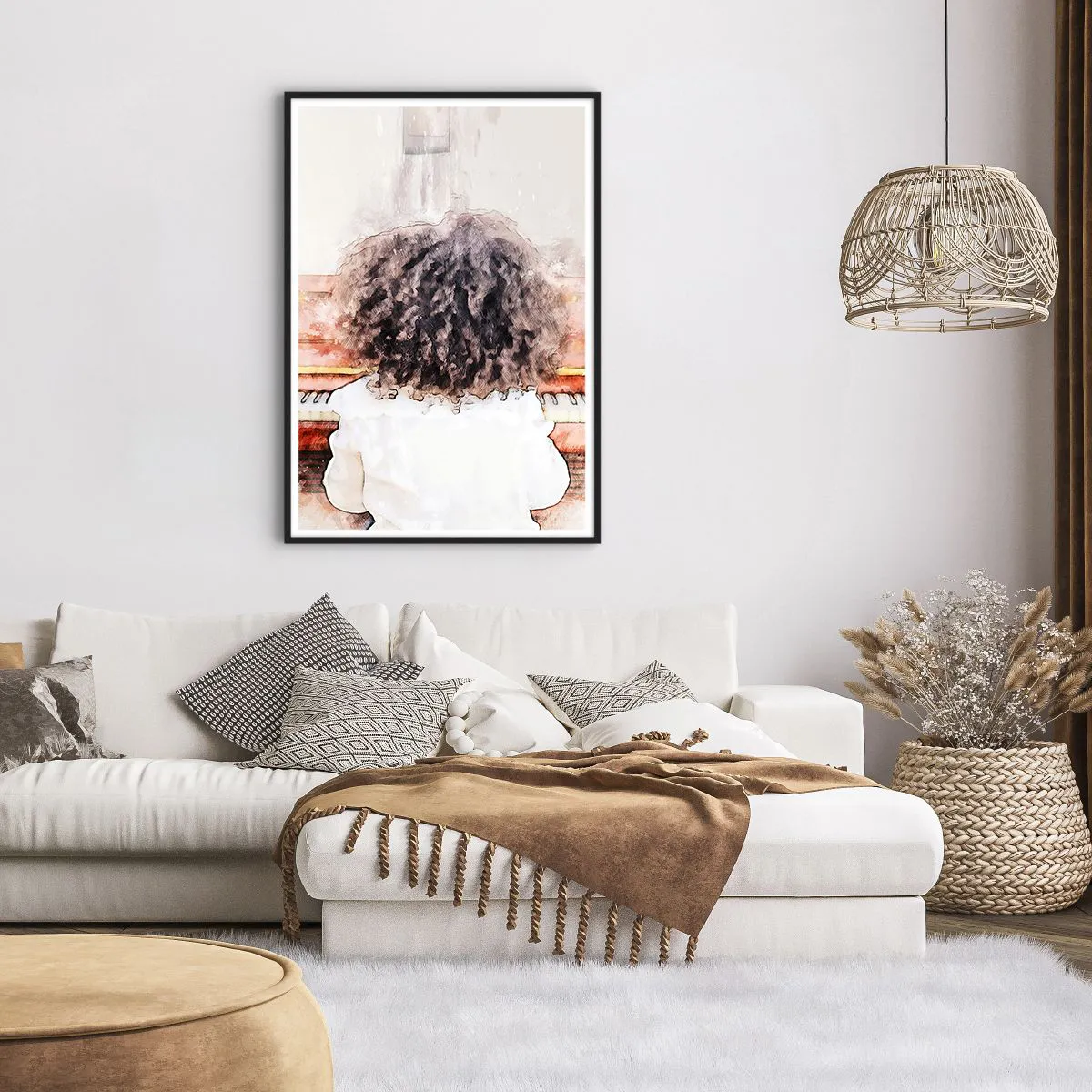 Affiche dans un cadre noir - Poster - Dans un nouveau monde - 70x100 cm