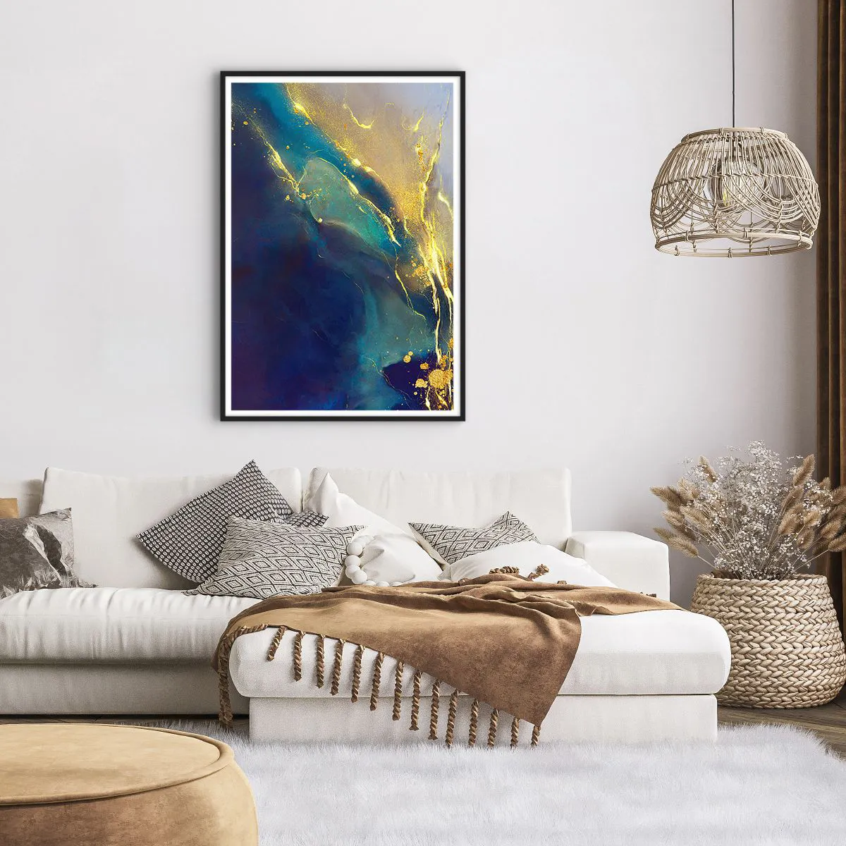 Plakát v černém rámu - Zlatý močál - 70x100 cm