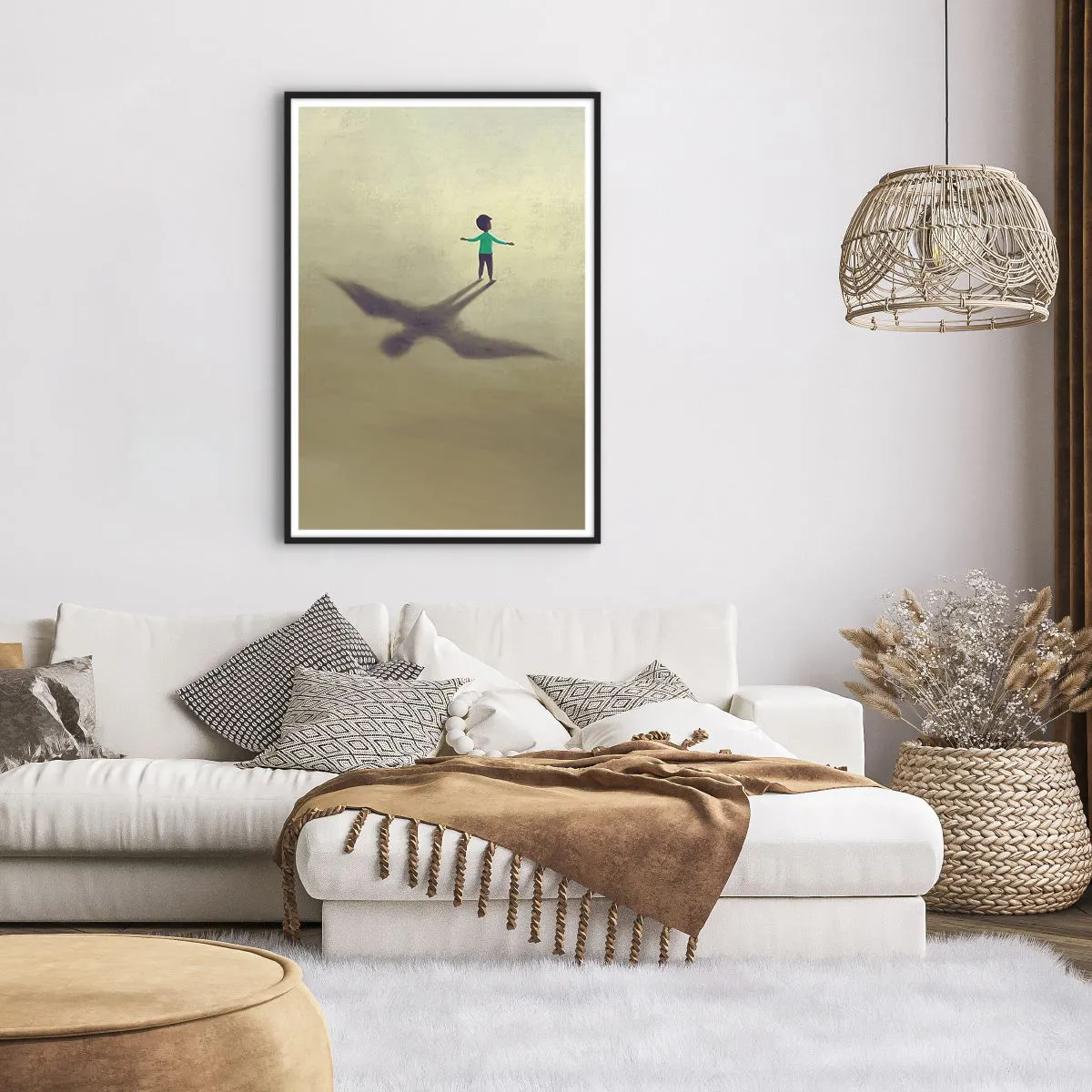 Affiche dans un cadre noir - Poster - Héros du futur - 70x100 cm