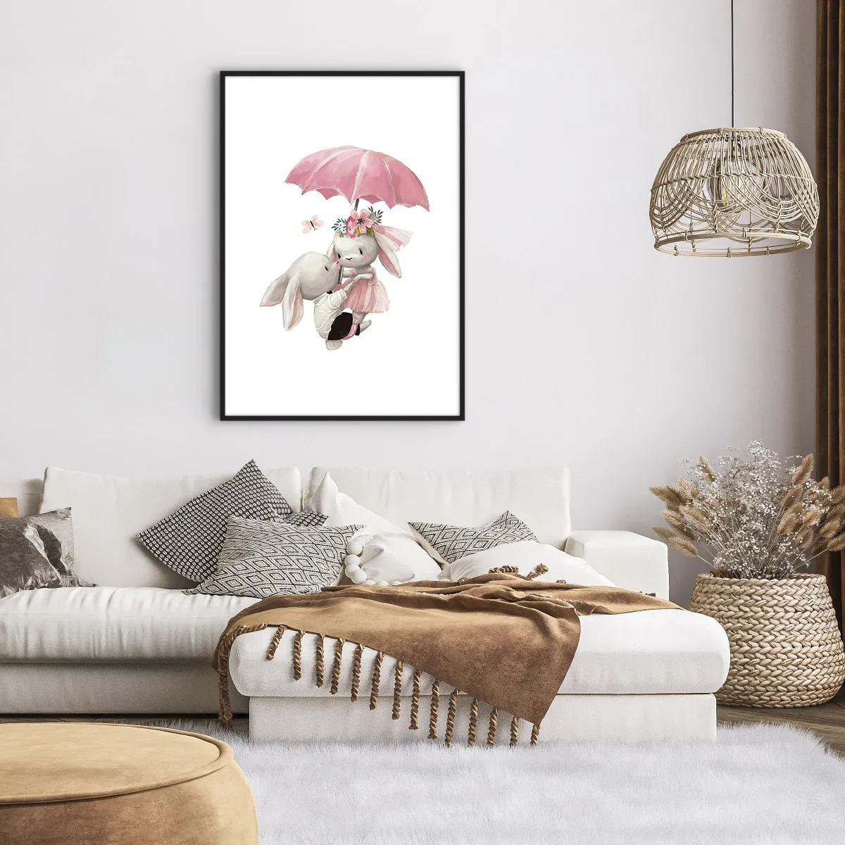 Poster in einem schwarzem Rahmen - Das ist eben Liebe - 70x100 cm