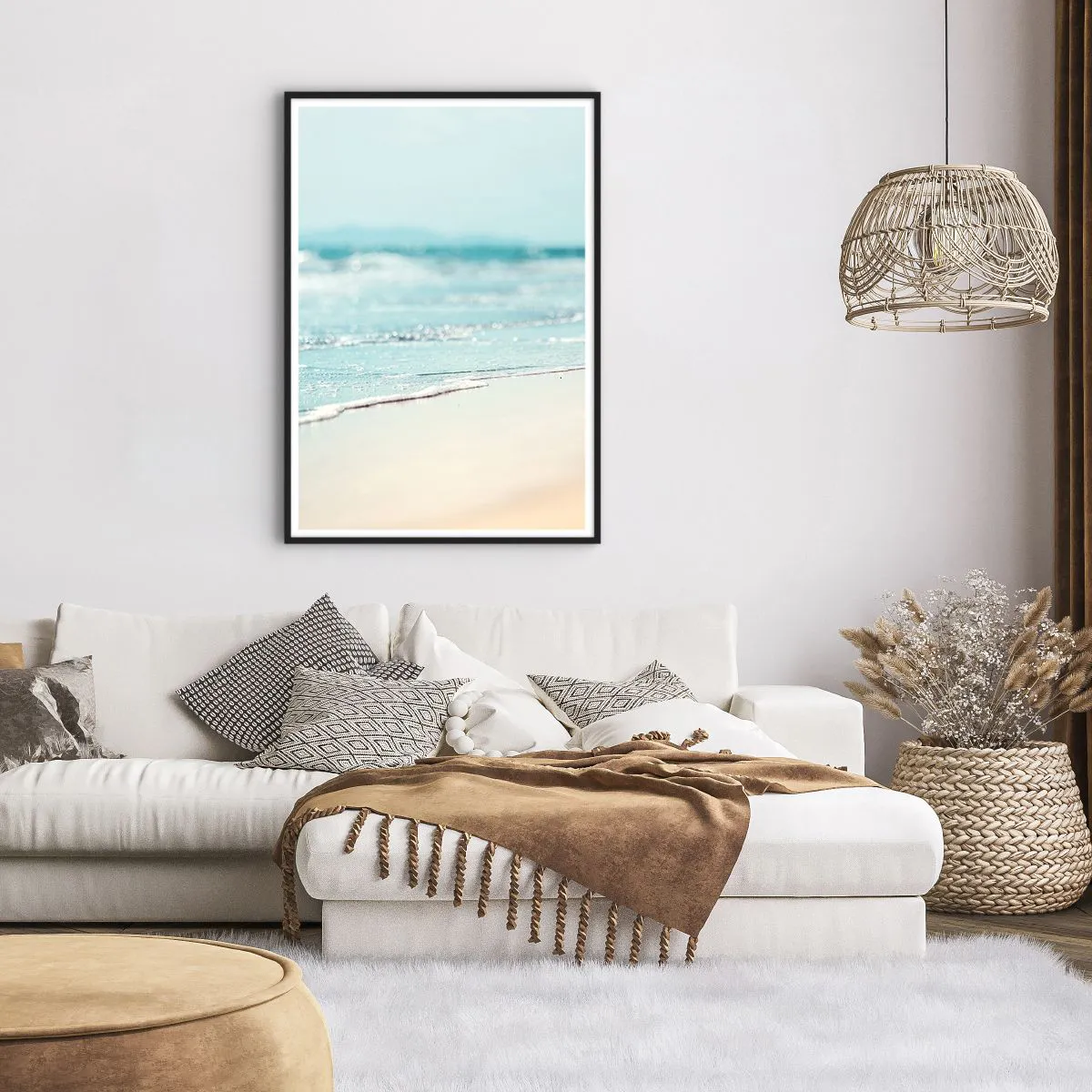 Plakat i sort ramme - Varme og støj - 70x100 cm