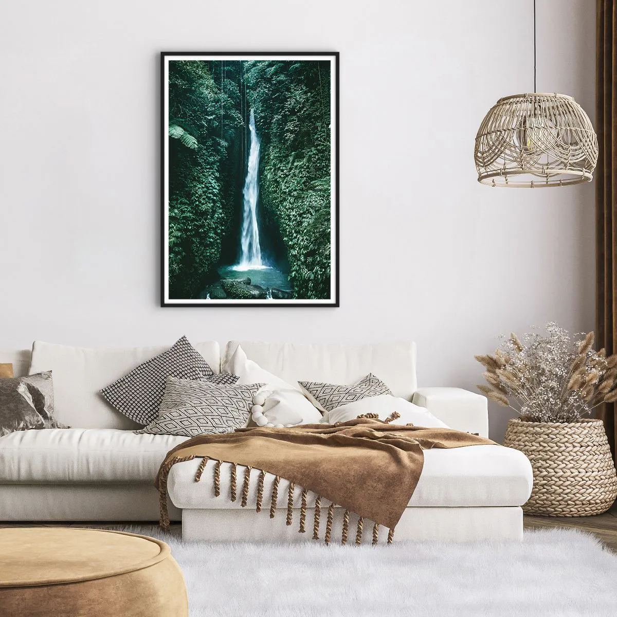 Poster in black frame - Tropical Spring - 70x100 cm