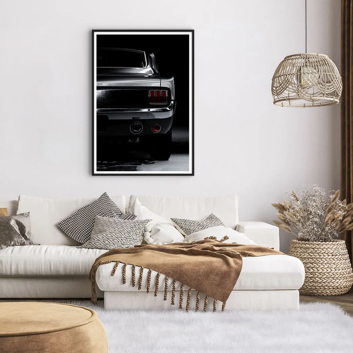 Affiche dans un cadre noir - Poster - Le charme du classique - 70x100 cm