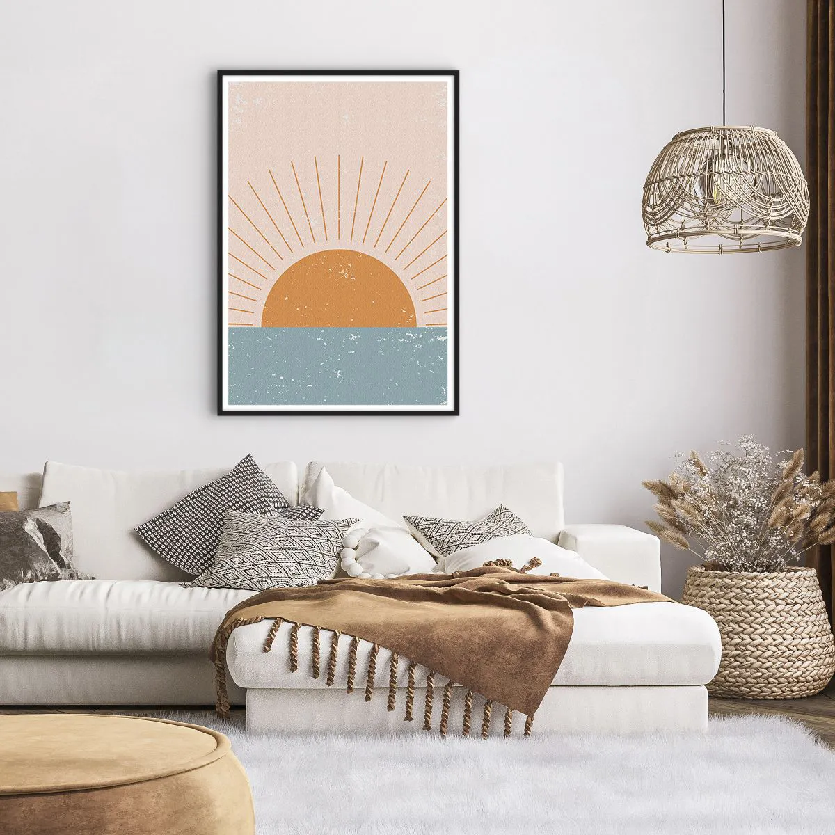 Poster in einem schwarzem Rahmen - Alltägliches Wunder - 70x100 cm