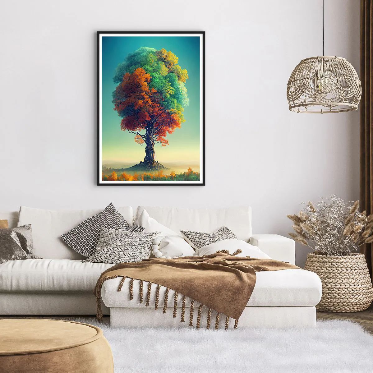 Plakat i sort ramme - Eg - naturens fader - 70x100 cm