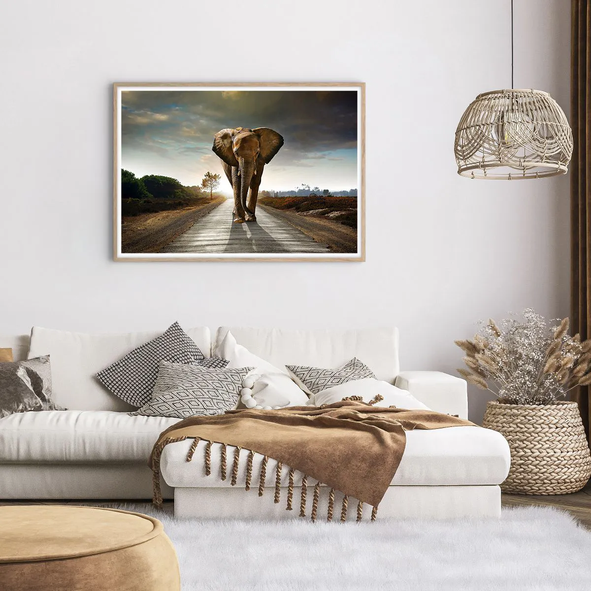 Plakat w ramie jasny dąb - I wcale nie w składzie porcelany - 100x70 cm