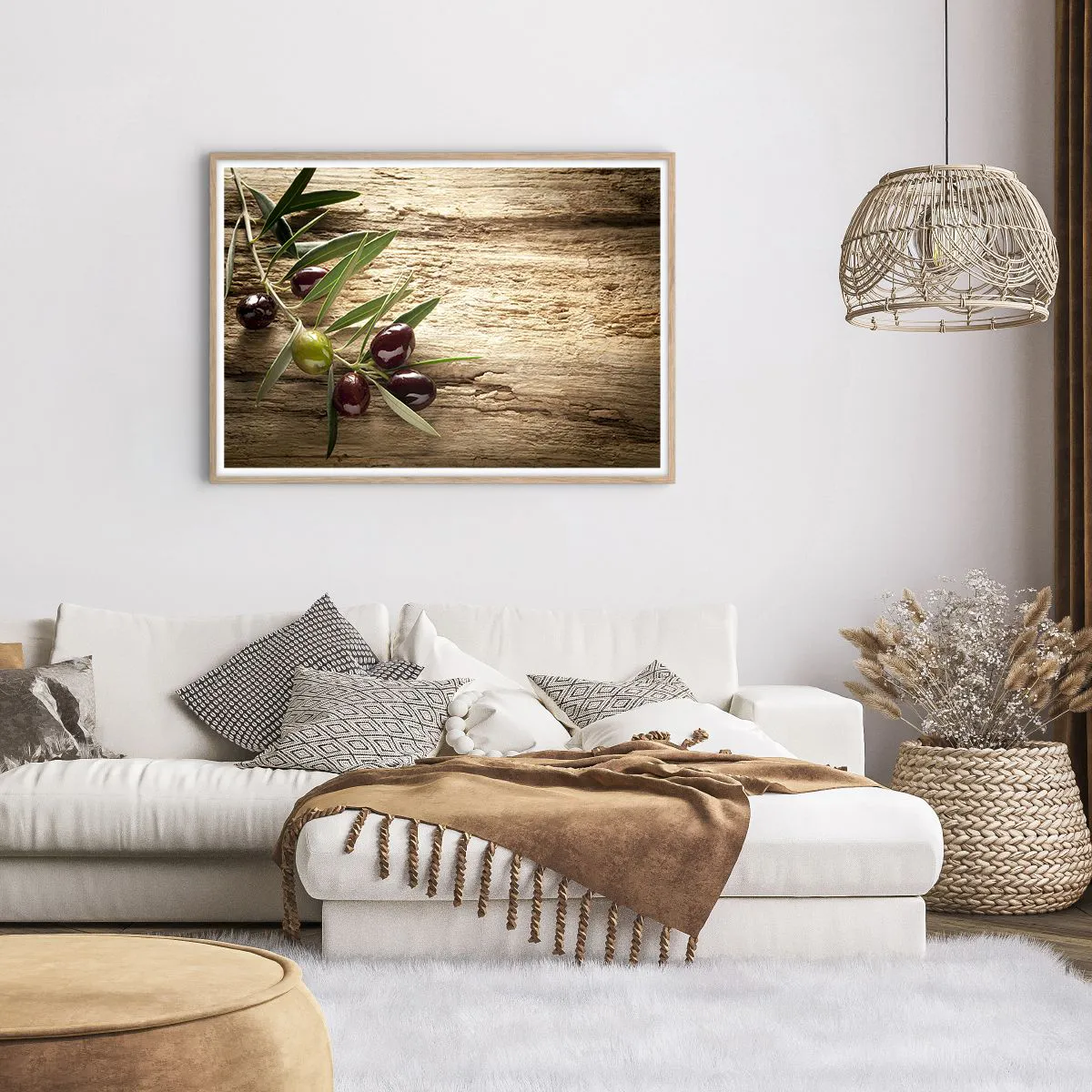 Poster in light oak frame - Straight from Nature - 100x70 cm