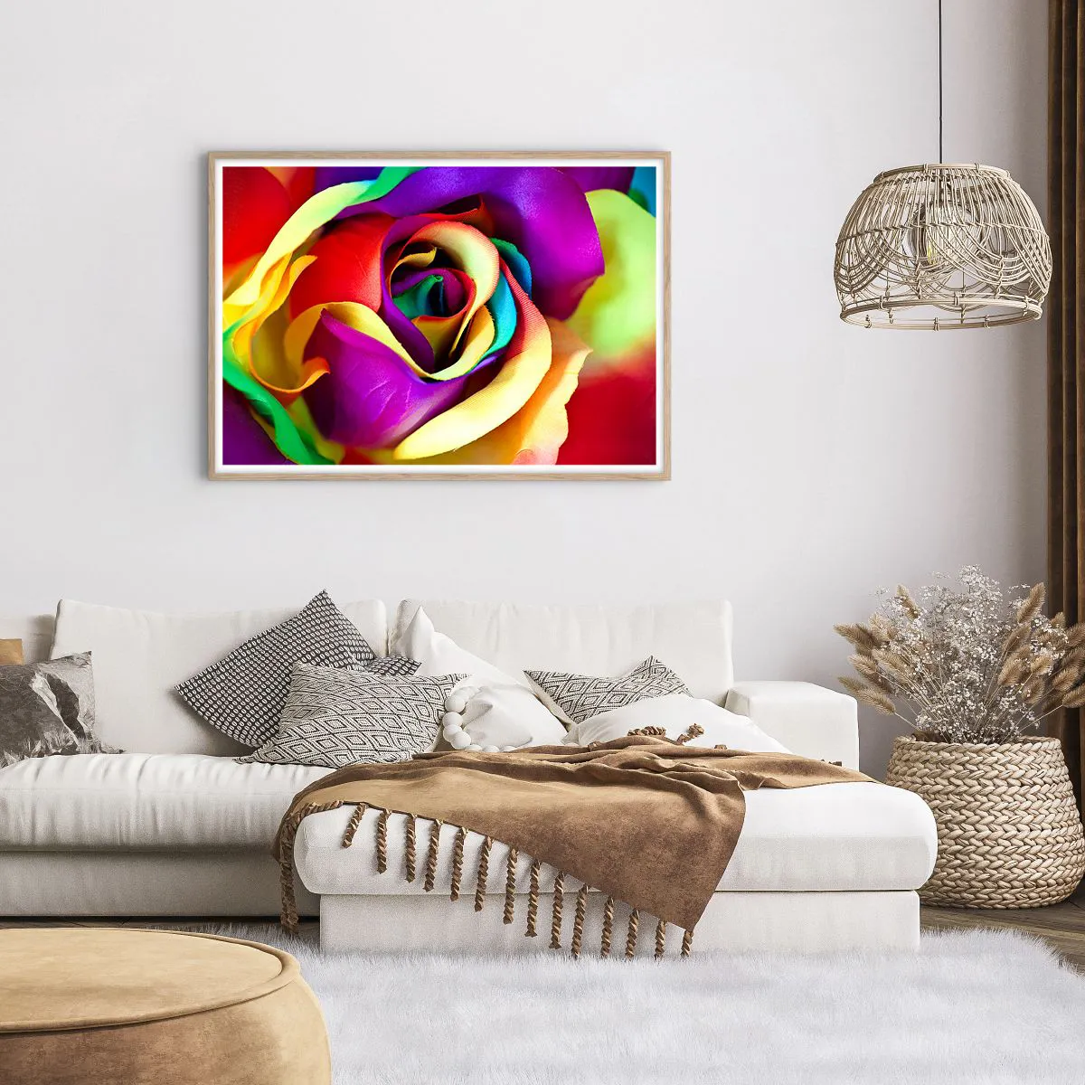 Een poster in een licht eiken lijst - Het is onmogelijk - 100x70 cm