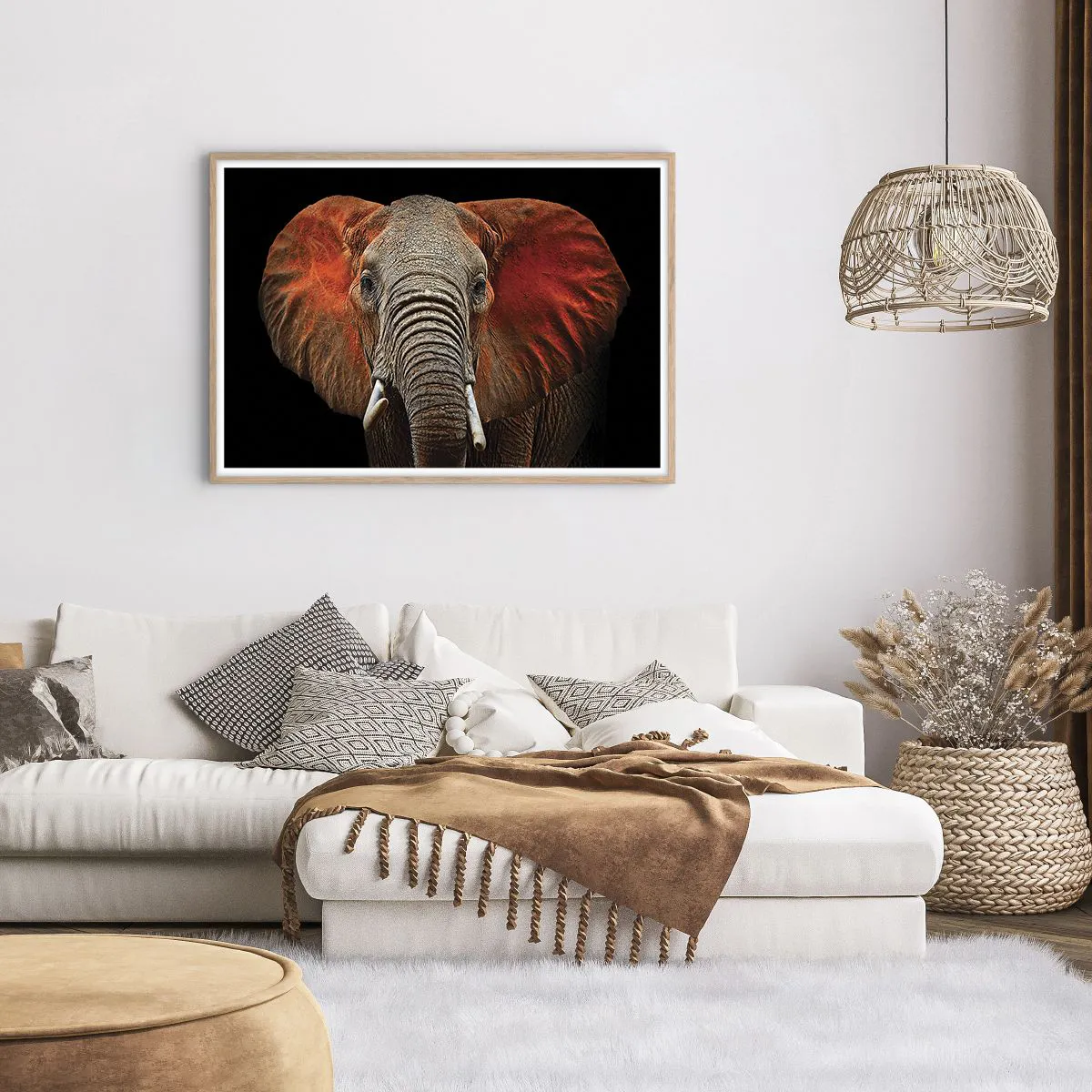 Poster in light oak frame - I am Wild, and You? - 100x70 cm