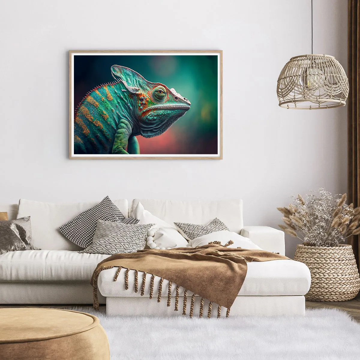 Pôster com moldura de carvalho claro - Estás a ver-me? Isso não é bom… - 100x70 cm