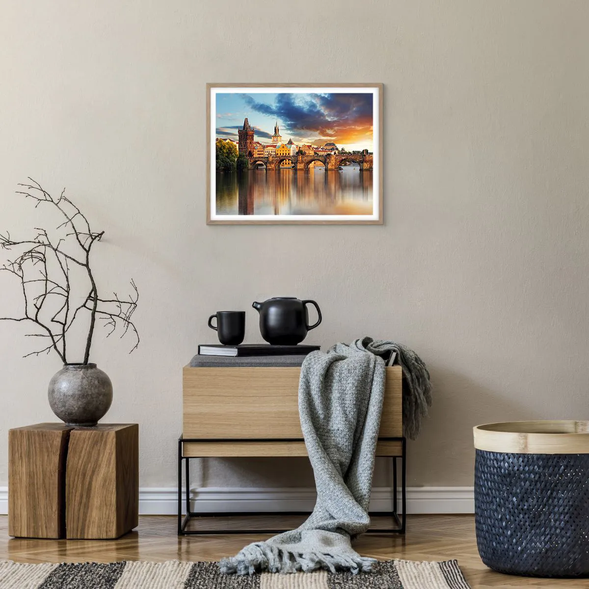 Plakat w ramie jasny dąb - Piękna od wieków - 50x40 cm