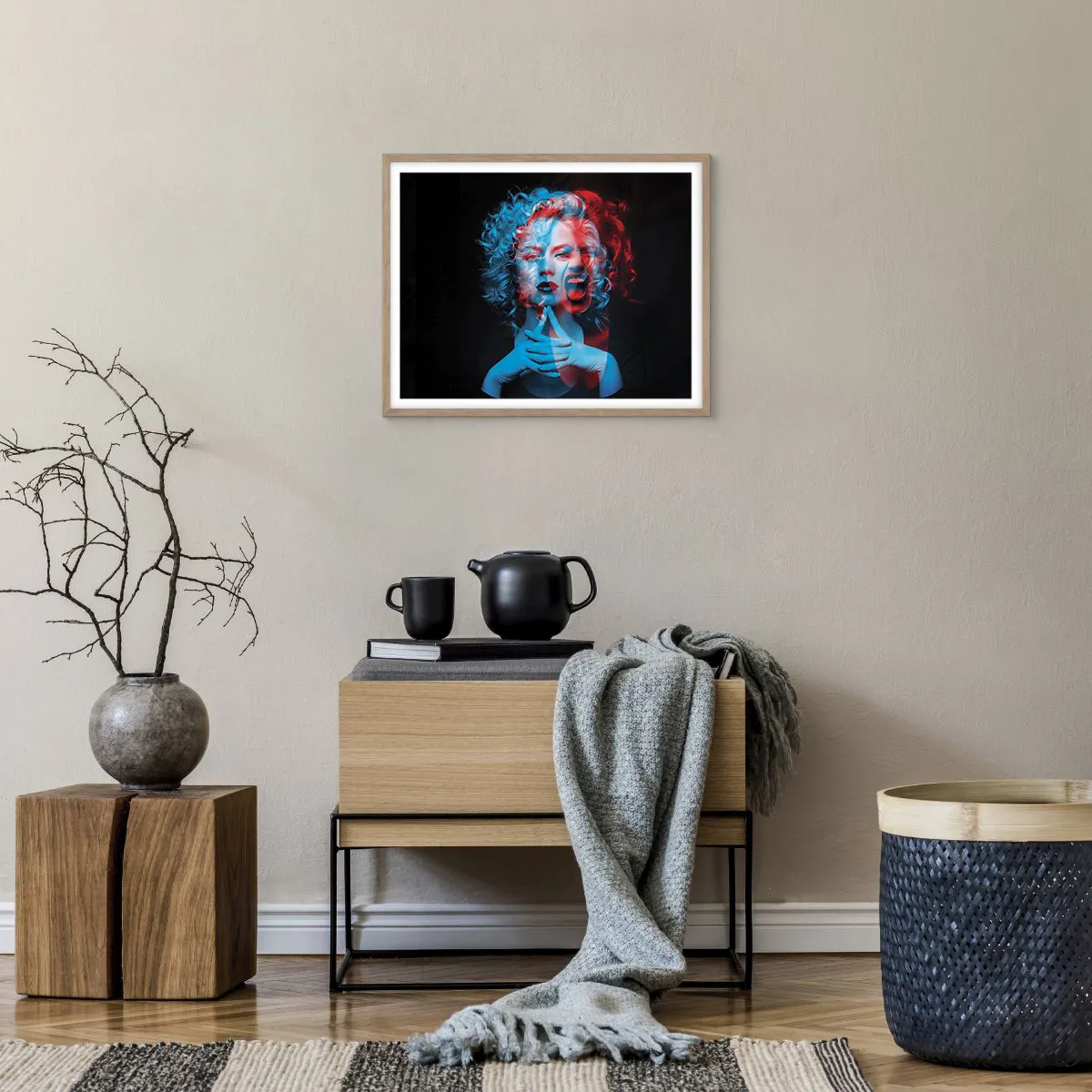 Plakat w ramie jasny dąb - Alter ego - 50x40 cm