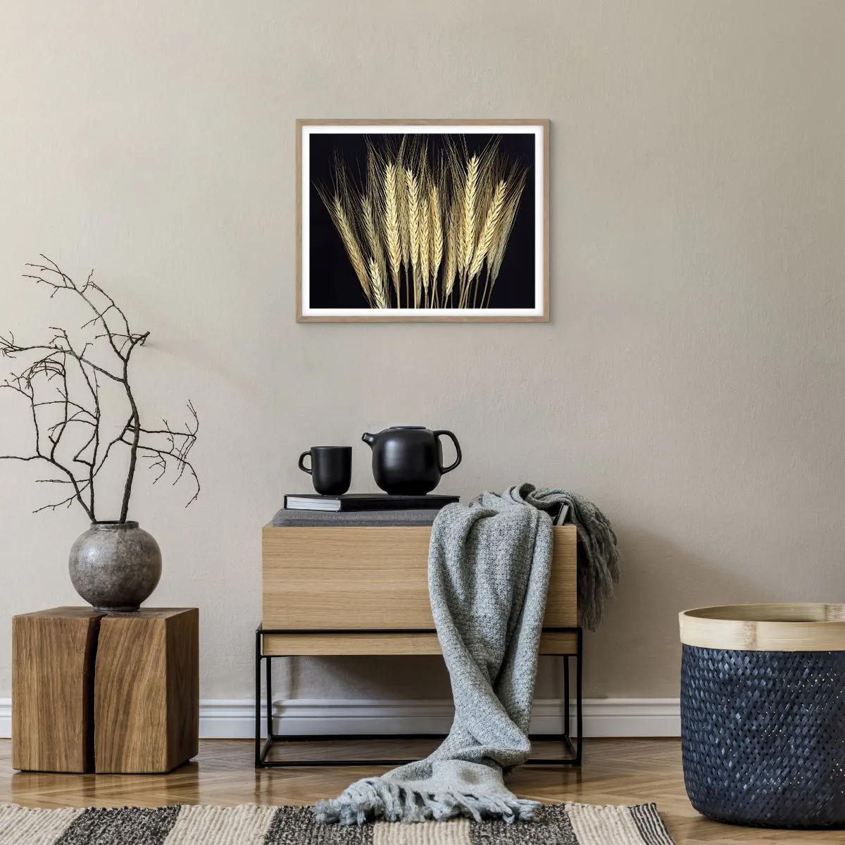 Poster in light oak frame - Rustic Magic - 50x40 cm