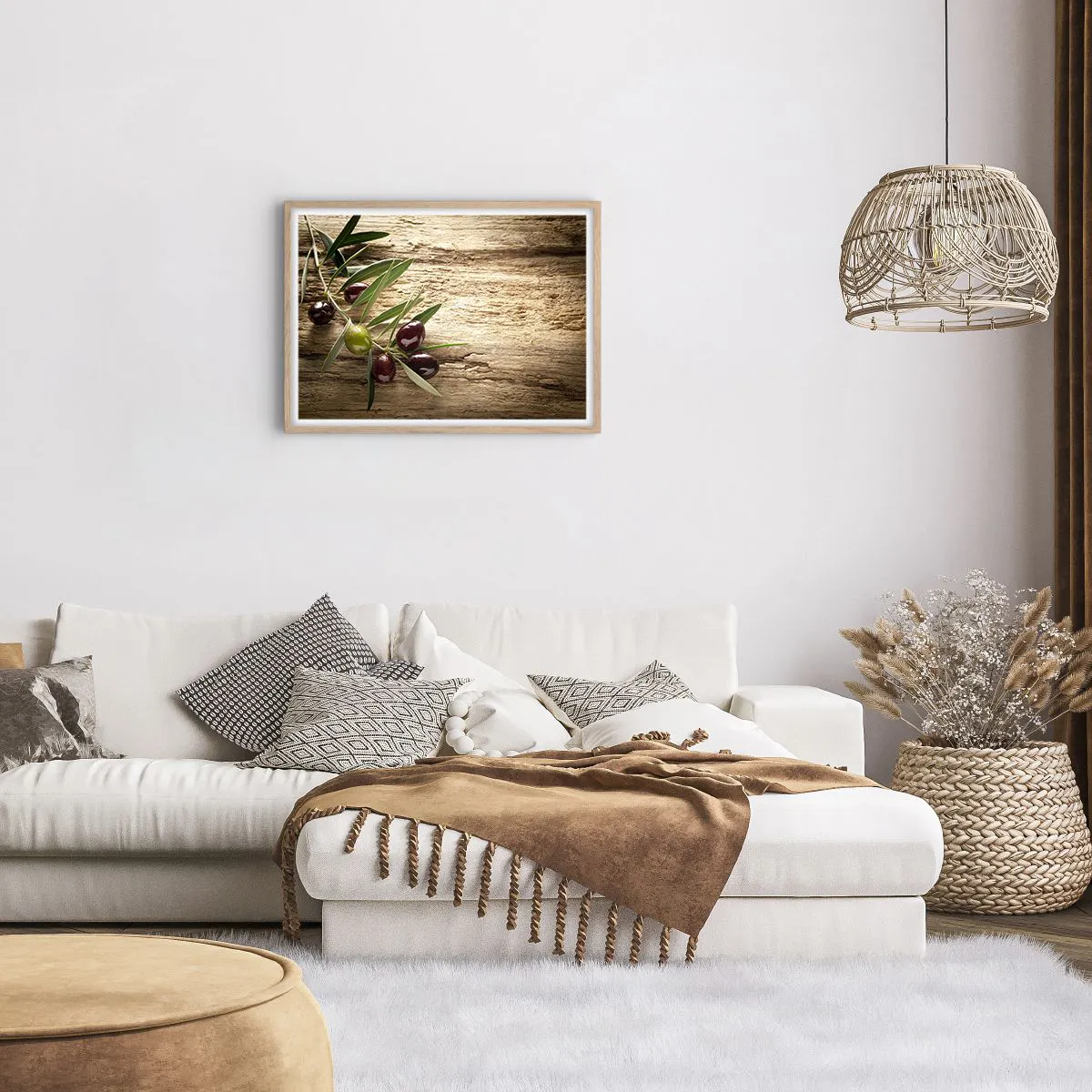 Poster in light oak frame - Straight from Nature - 70x50 cm